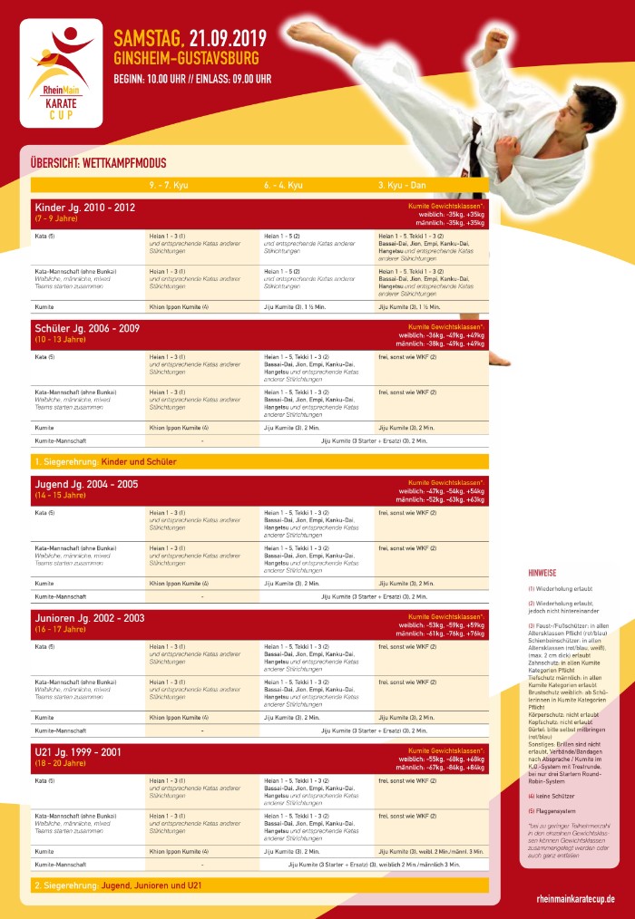 Flyer RheinMain Karate Cup Seite 2